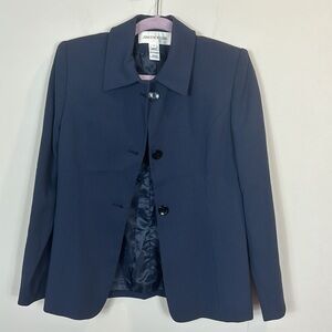 Jones New York navy blue women’s blazer business career wear size 4